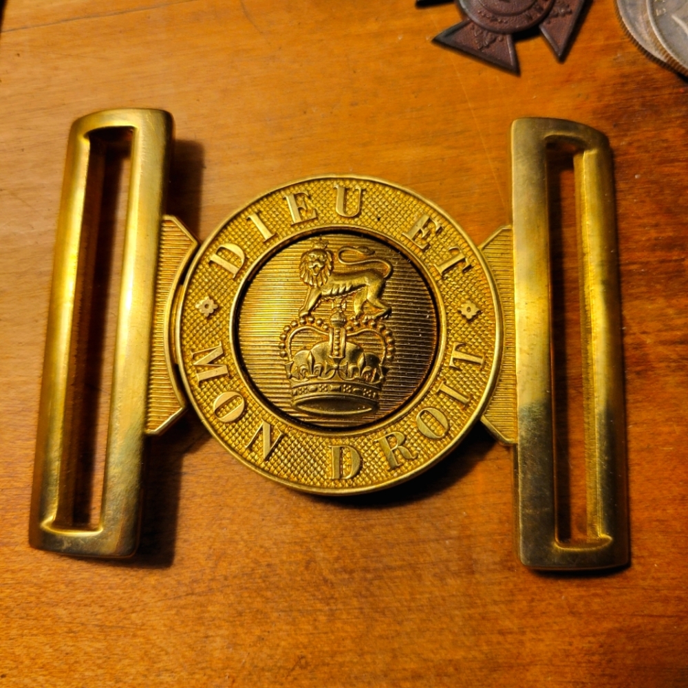 British Army parade belt buckle Queen Elizabeth II